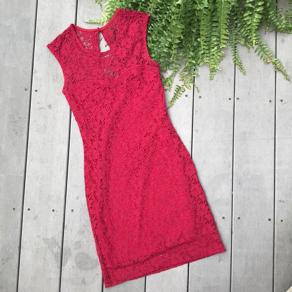 Burgundy Red Illusion Sweetheart Neckline Dress